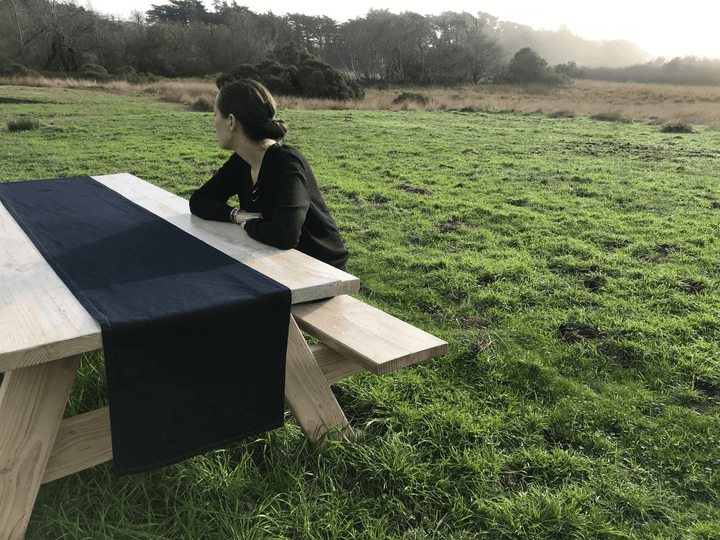 Minimal Denim Table Runner