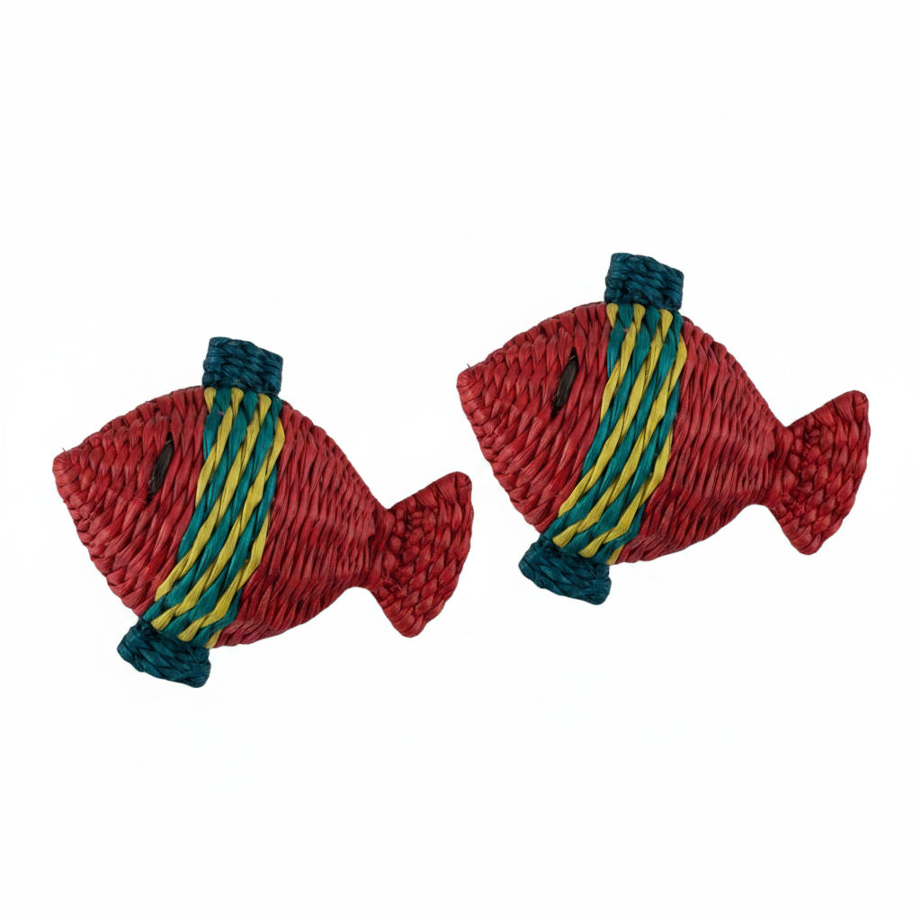 Fish Handwoven Iraca Napkin Rings