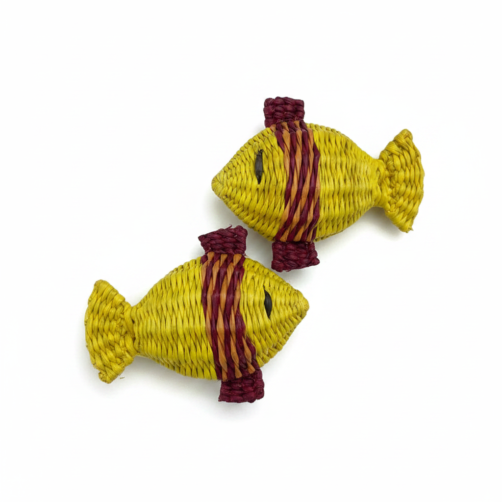 Fish Handwoven Iraca Napkin Rings