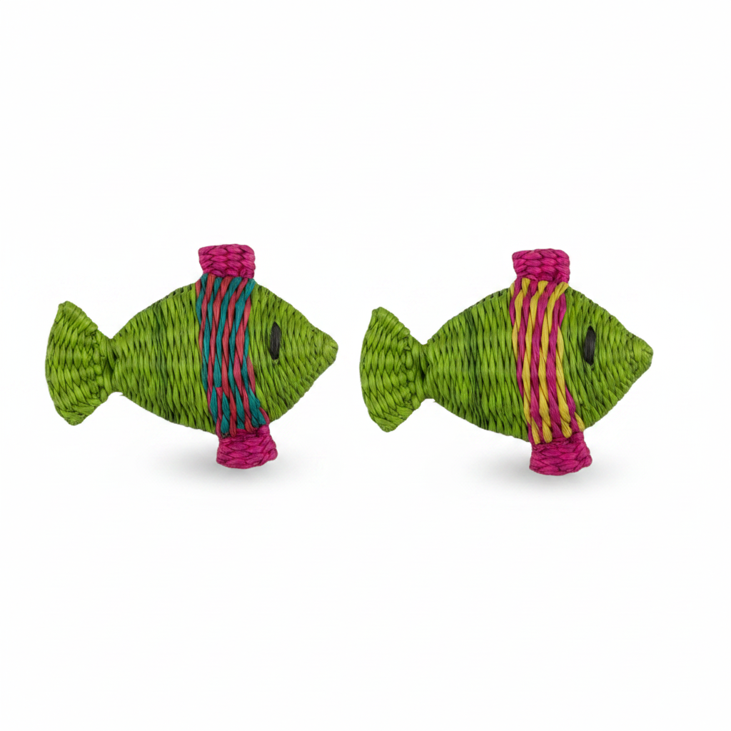 Fish Handwoven Iraca Napkin Rings