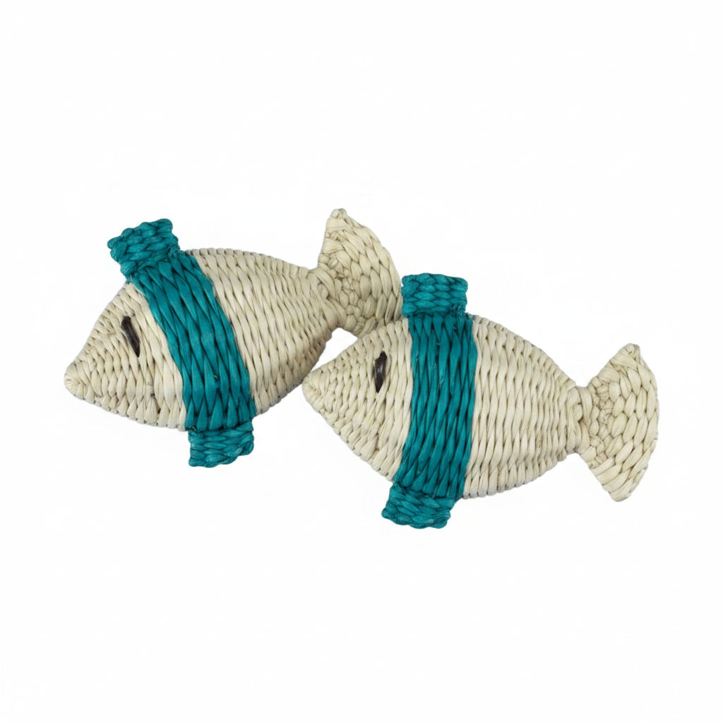 Fish Handwoven Iraca Napkin Rings