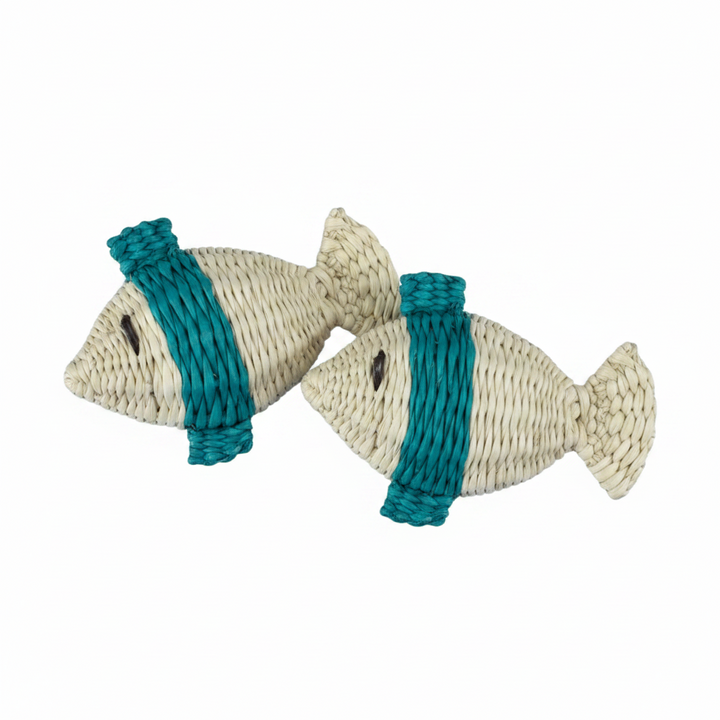 Fish Handwoven Iraca Napkin Rings