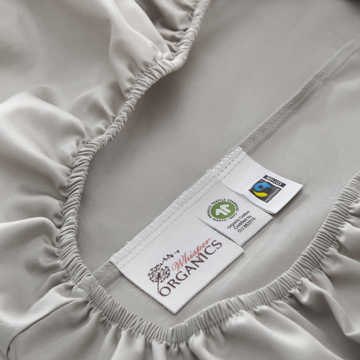 Organic Cotton Sateen Fitted Sheet—500 TC