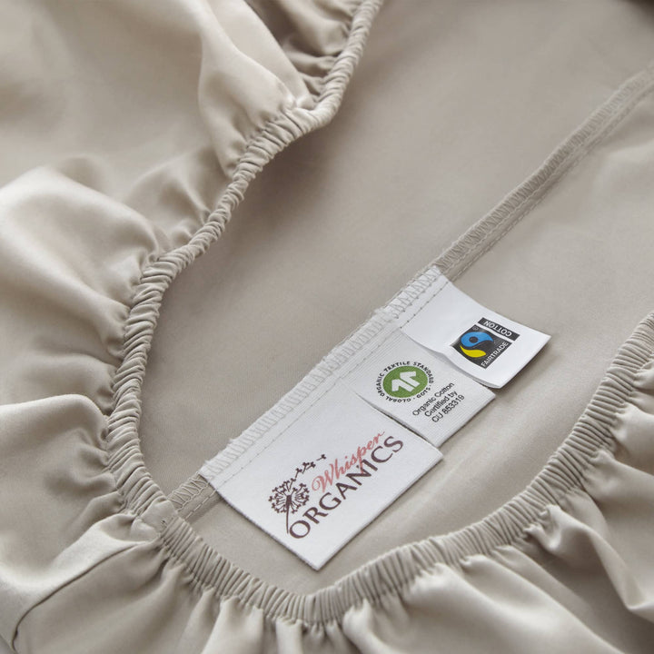 Organic Cotton Sateen Fitted Sheet—300 TC