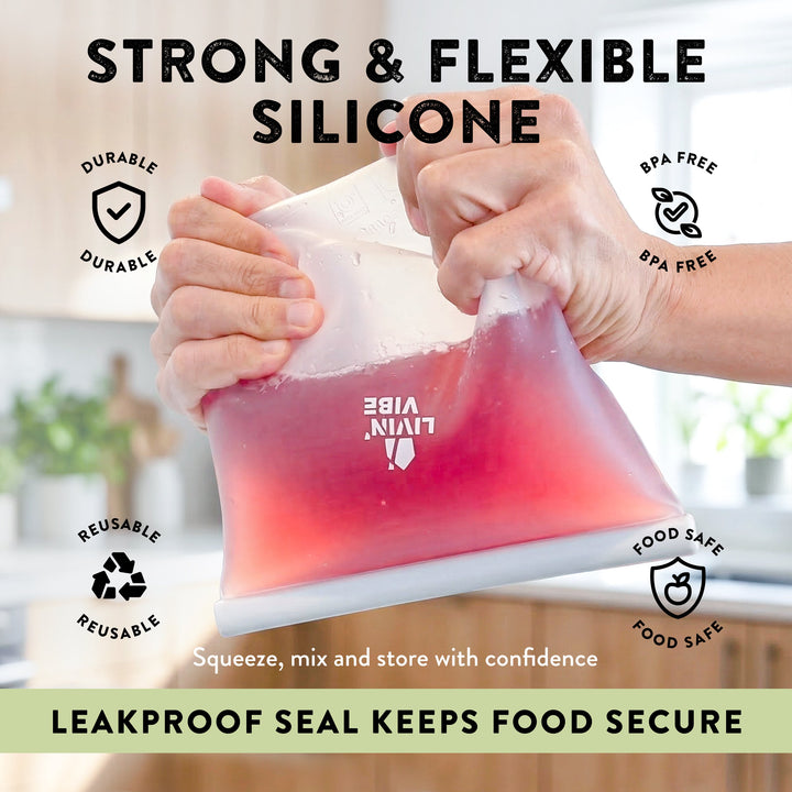 Reusable Silicone Storage Bags (Set of 4)