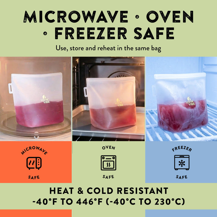 Reusable Silicone Storage Bags (Set of 4)