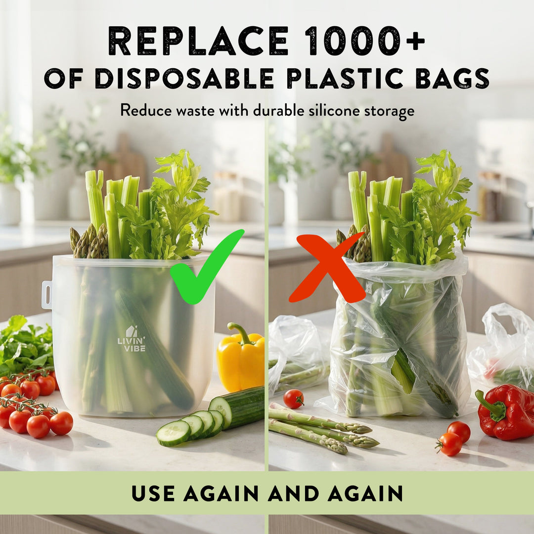Reusable Silicone Storage Bags (Set of 4)
