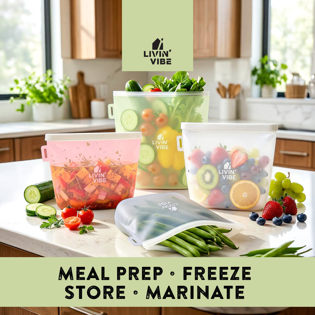 Reusable Silicone Storage Bags (Set of 4)