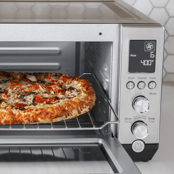 GE Digital 6‑Slice Convection Toaster Oven—Stainless Steel