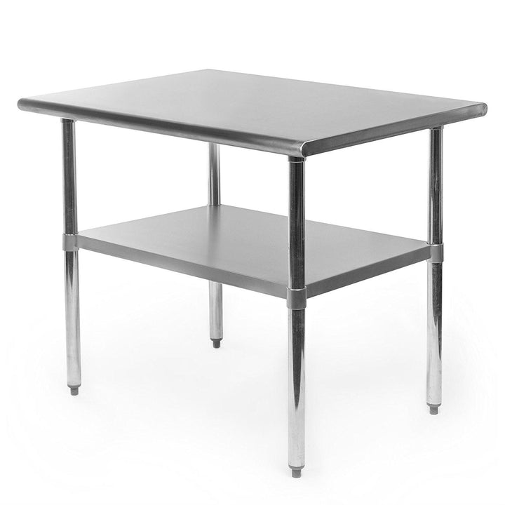Prepare Food on this Durable 2-by-3-Foot Stainless Steel Kitchen Table