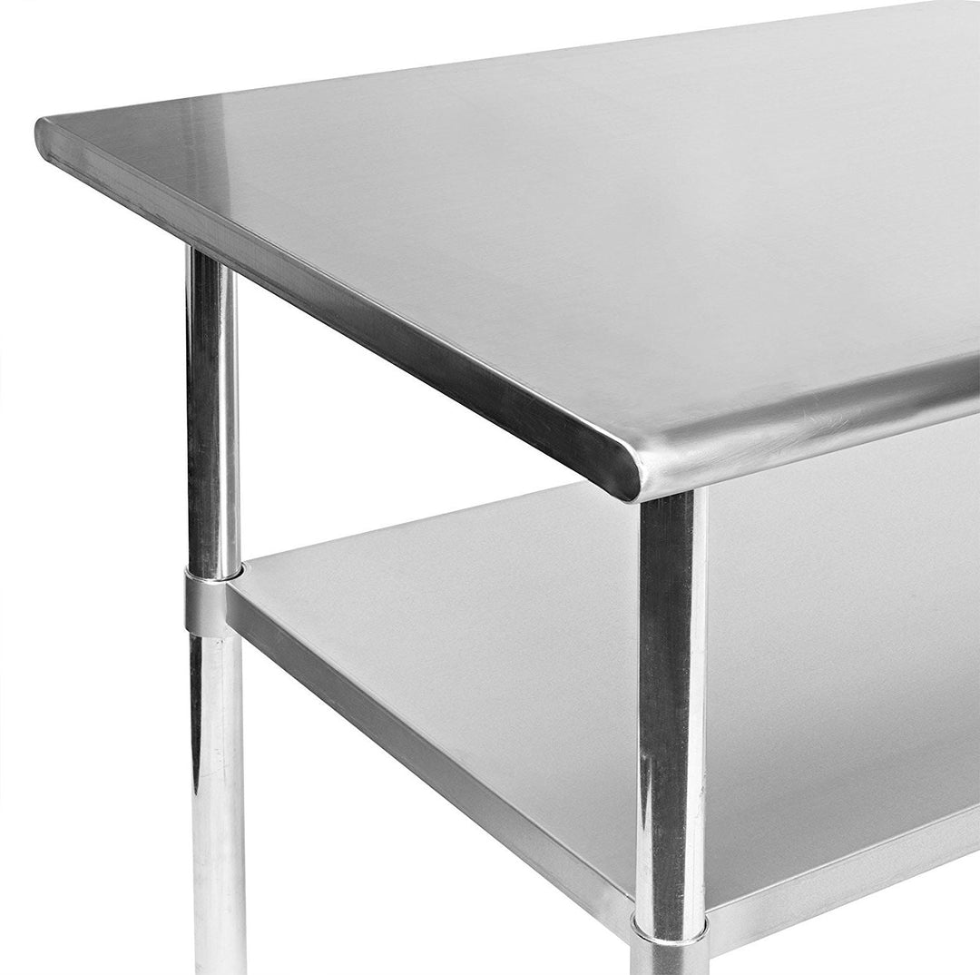 Prepare Food on this Durable 2-by-3-Foot Stainless Steel Kitchen Table