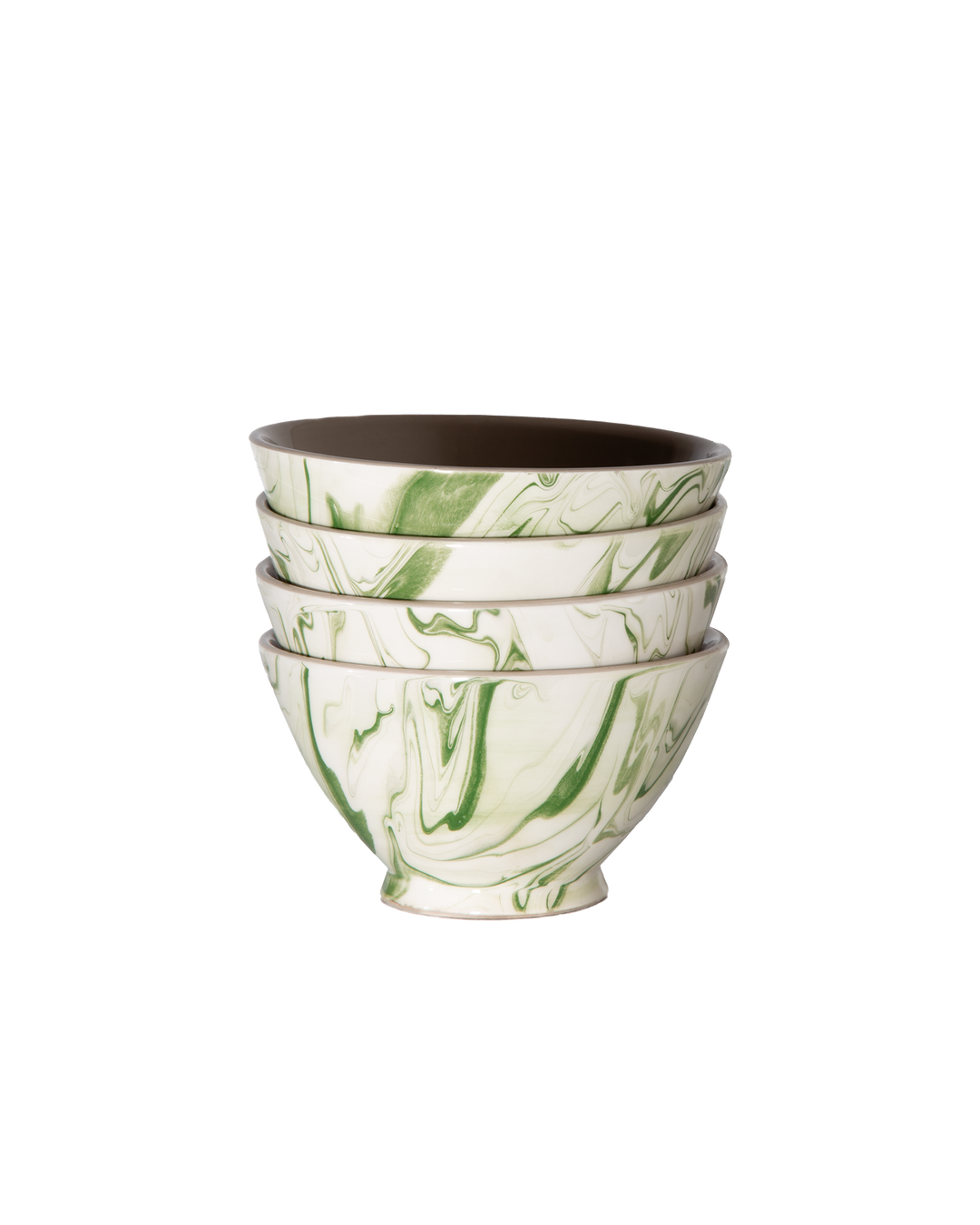 Marbled Olive Ramen Bowl - Set of 4