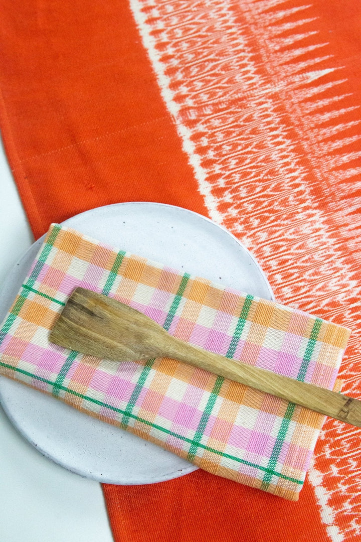 Natural Cotton Gabriela Jaspe Table Runner