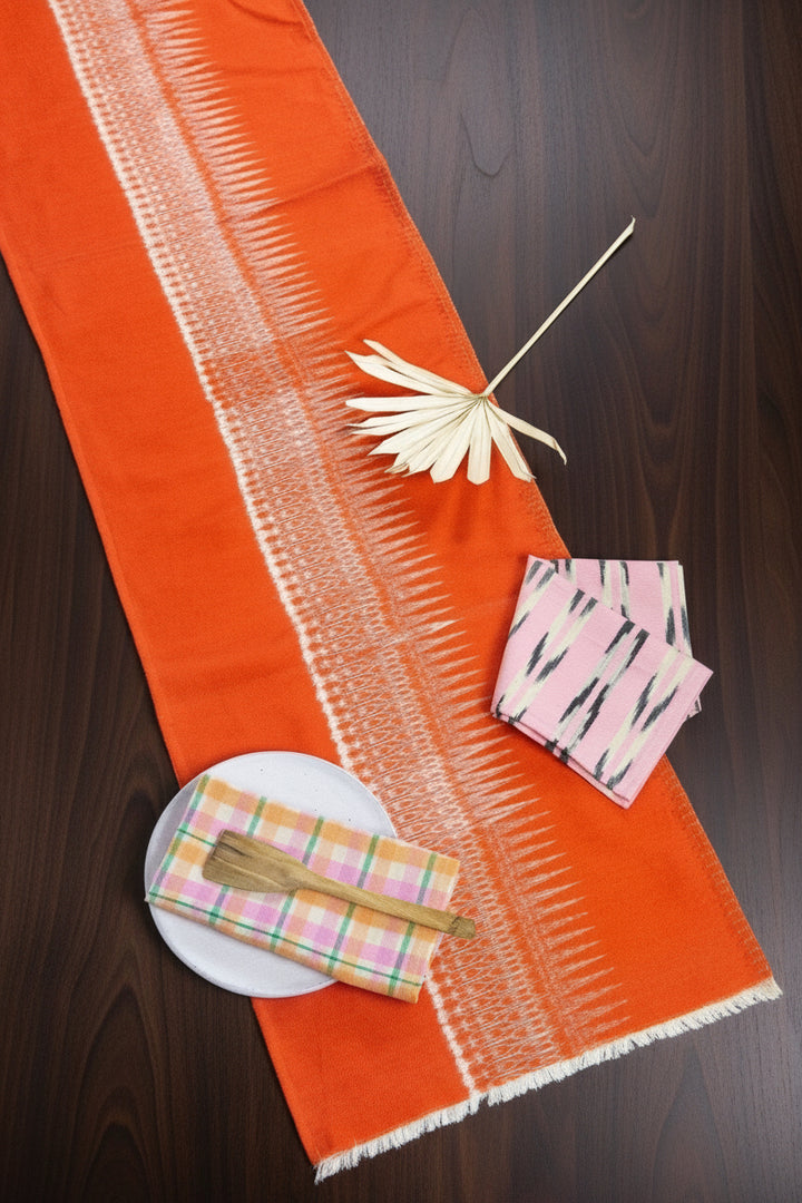 Natural Cotton Gabriela Jaspe Table Runner