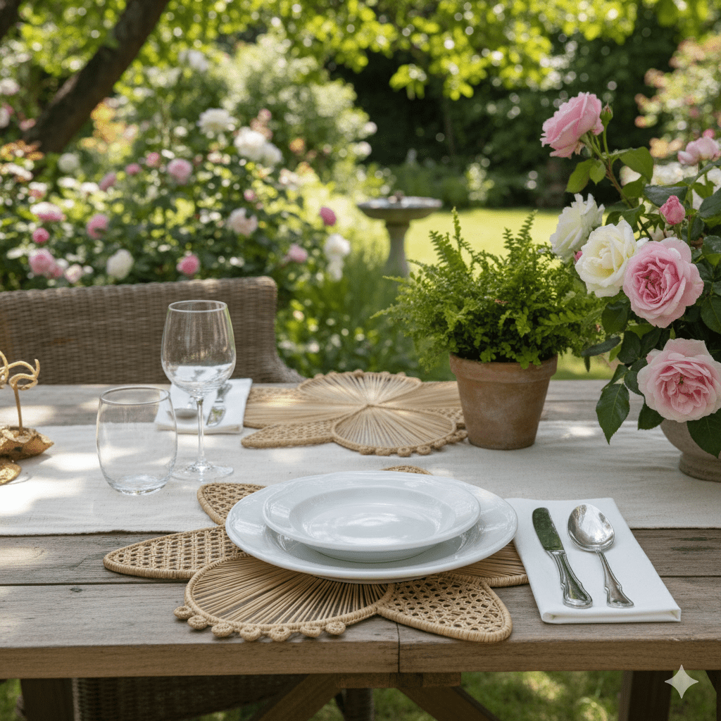 Orchid Handwoven Iraca Palm Placemat — Placemats, [material], MacondoForever