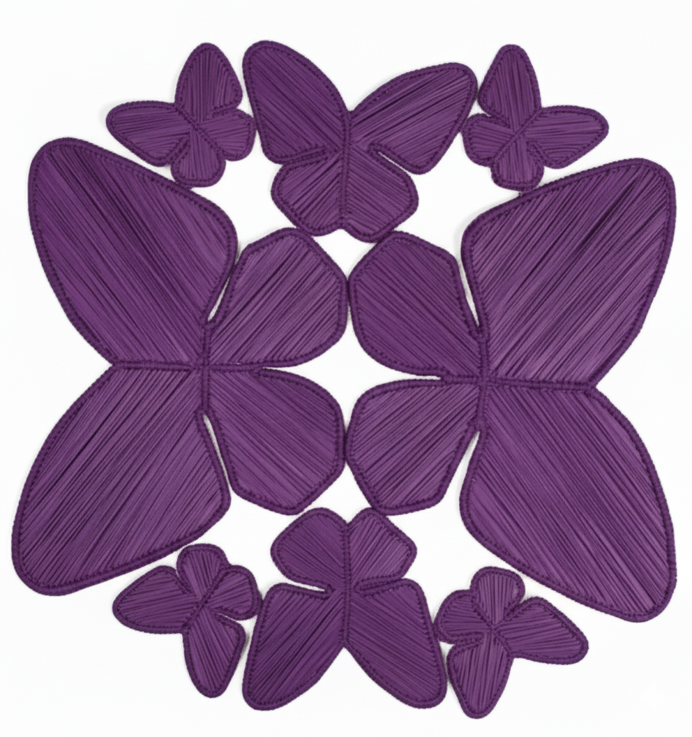 Butterfly Handwoven Iraca Palm Placemat