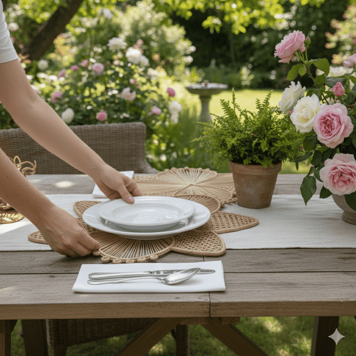 Orchid Handwoven Iraca Palm Placemat — Placemats, [material], MacondoForever
