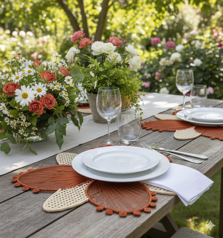 Orchid Handwoven Iraca Palm Placemat