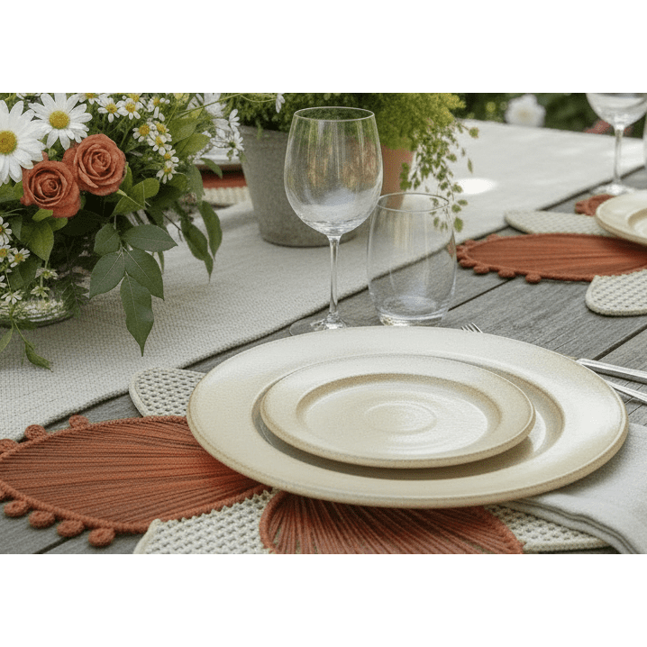 Orchid Handwoven Iraca Palm Placemat — Placemats, [material], MacondoForever