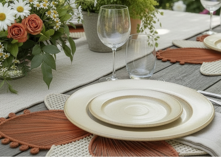 Orchid Handwoven Iraca Palm Placemat