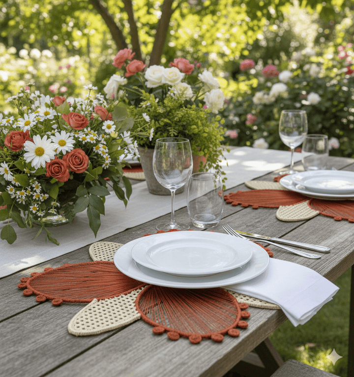 Orchid Handwoven Iraca Palm Placemat — Placemats, [material], MacondoForever
