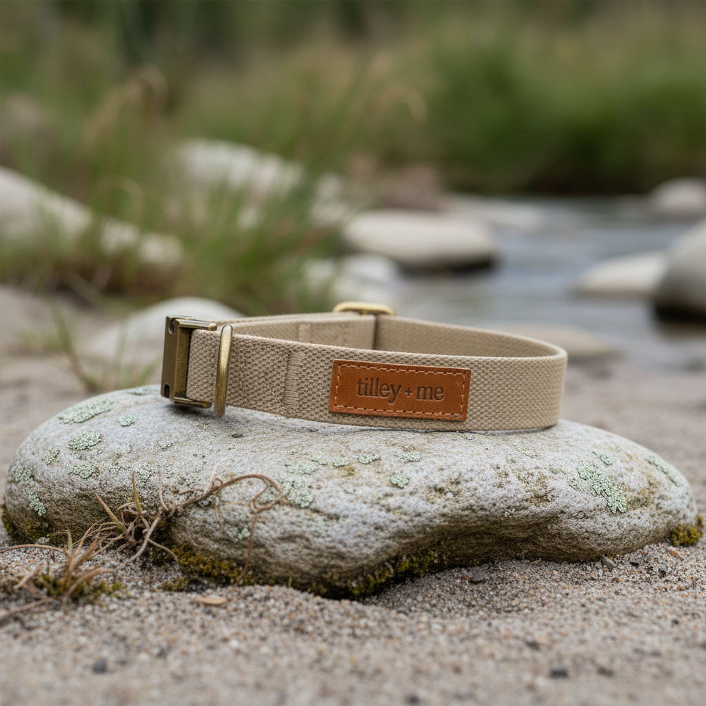 Tilley + Me Joshua Tree Hemp Cotton Dog Collar