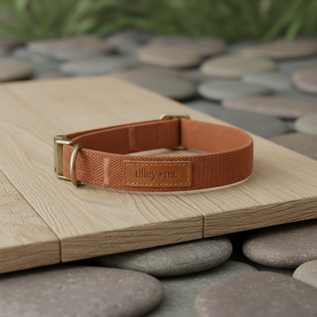 Tilley + Me Joshua Tree Hemp Cotton Dog Collar