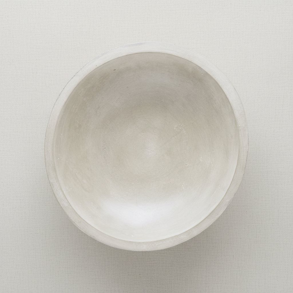 Concrete Para Bowl: White — Home Decor, [material], Port Living Co.