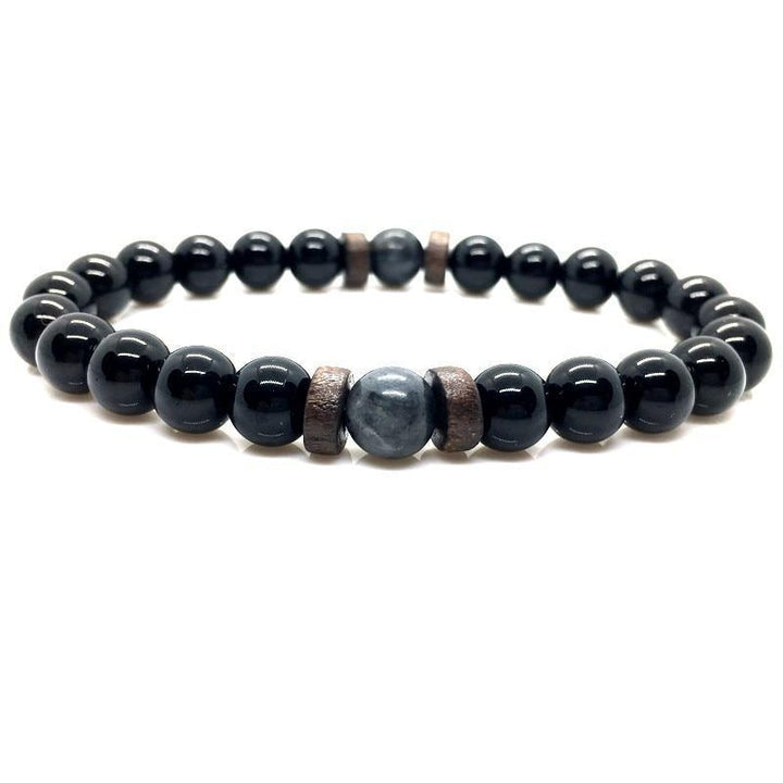Lava Stone Men Wrist  Bracelet Natural Moonstone Bead Tibetan  Chakra Diffuser Bracelets For Men Jewelry Cool Gifts