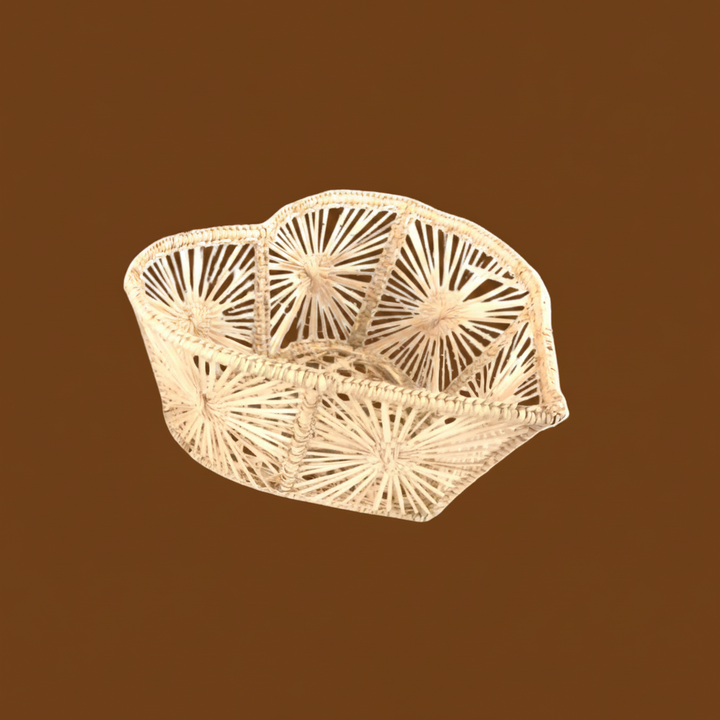 Heart Handwoven Iraca Palm Basket