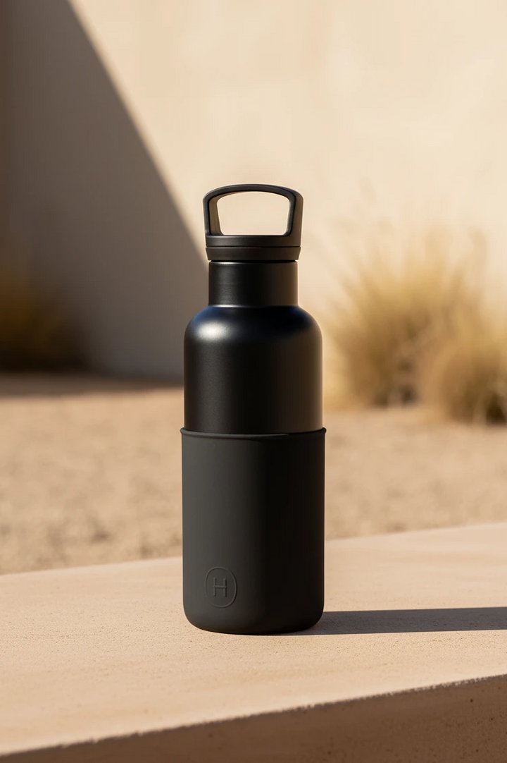 Vacuum Insulated Water Bottle - Black 16 oz