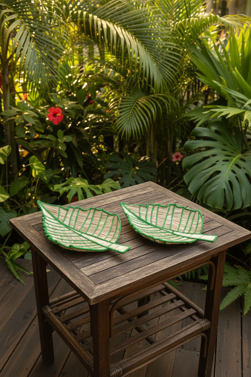 Banana Leaf Handwoven Iraca Decorative Tray
