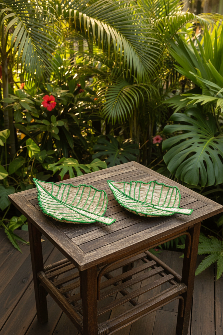 Banana Leaf Handwoven Iraca Decorative Tray