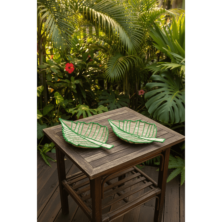 Banana Leaf Handwoven Iraca Decorative Tray — Decorative Tray, [material], MacondoForever