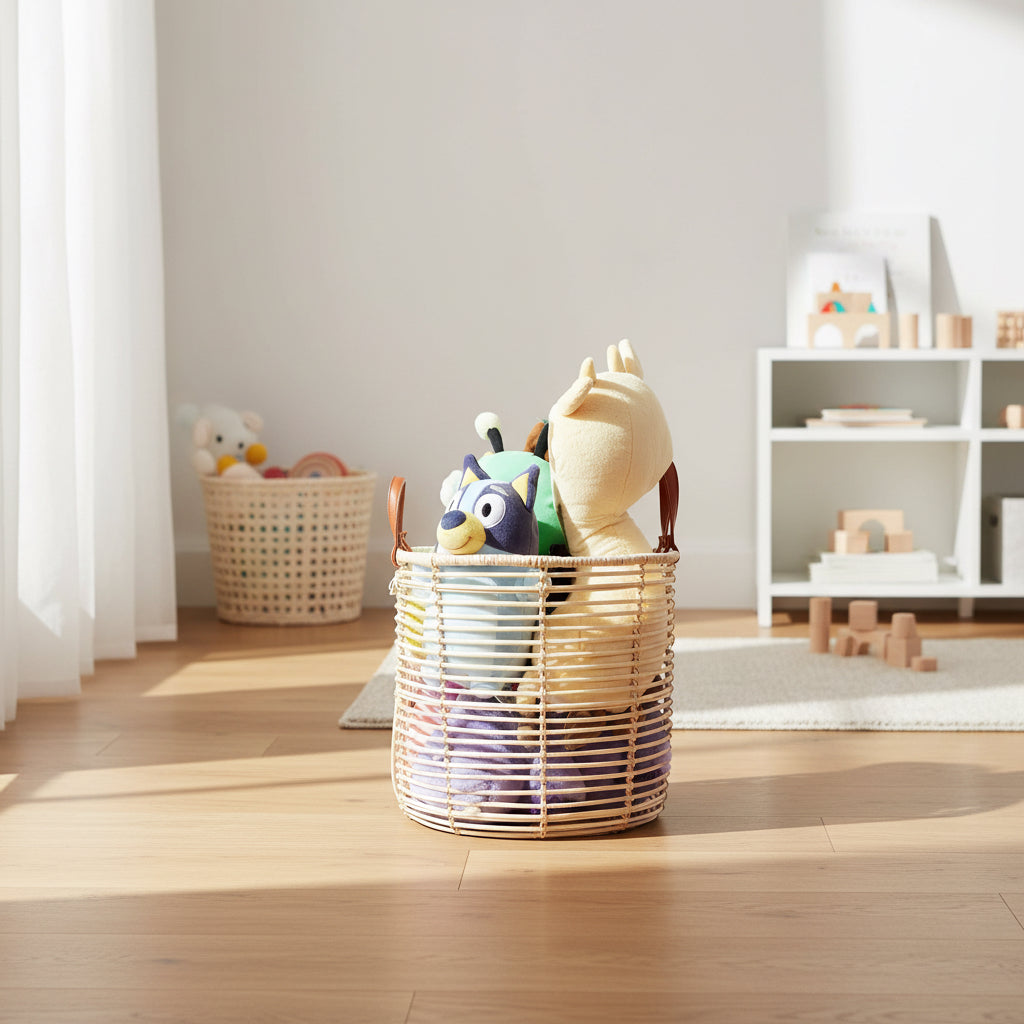 Which-Way Handwoven Rattan Storage Basket