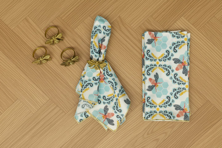 Honey Bee Cloth Napkins (Set of 4)