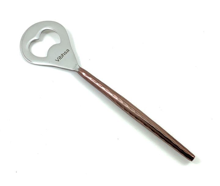 Vibhsa Stainless Steel Bar Tools Set — Copper Hammered, 4‑Piece