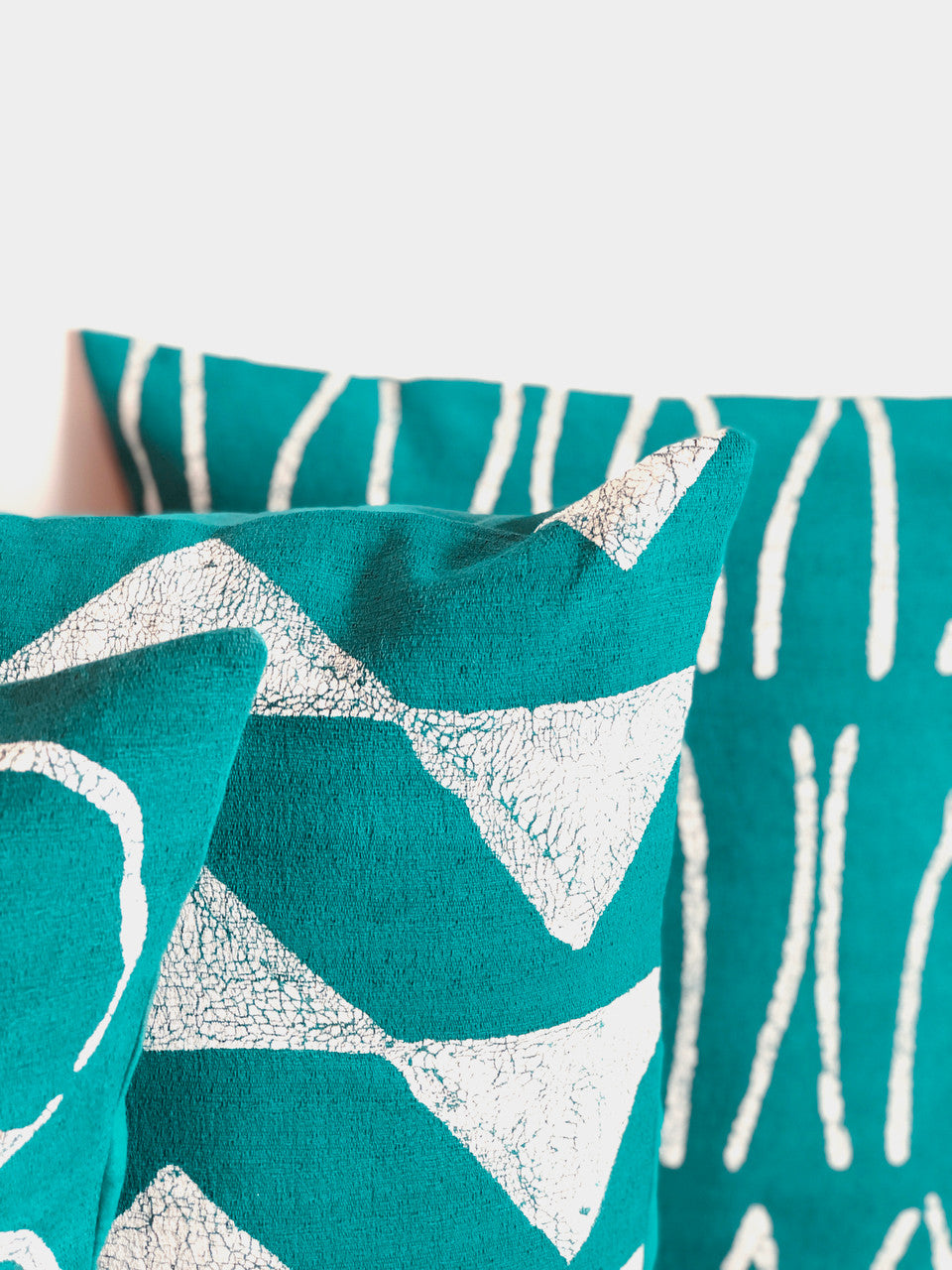 Sadza Circles Pillow Cover - Seychelles Teal