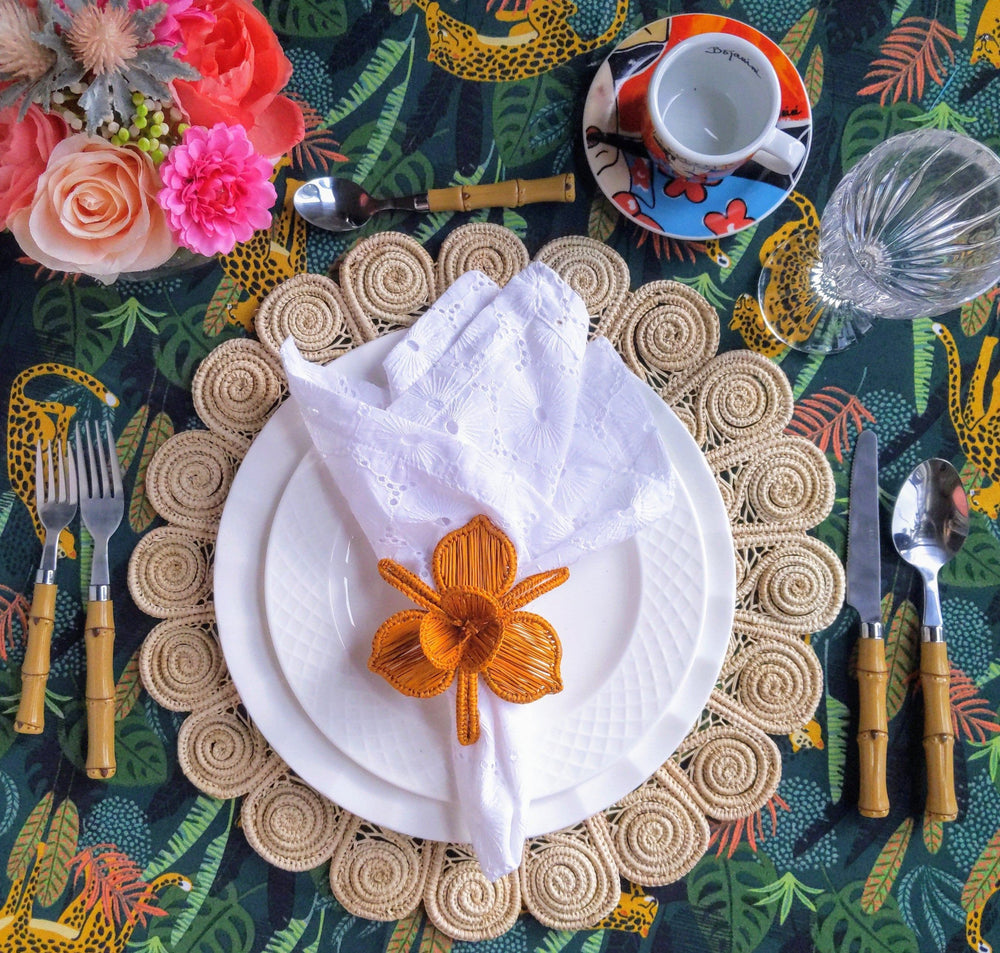 Elegance Handwoven Iraca Placemat — Placemats, [material], MacondoForever