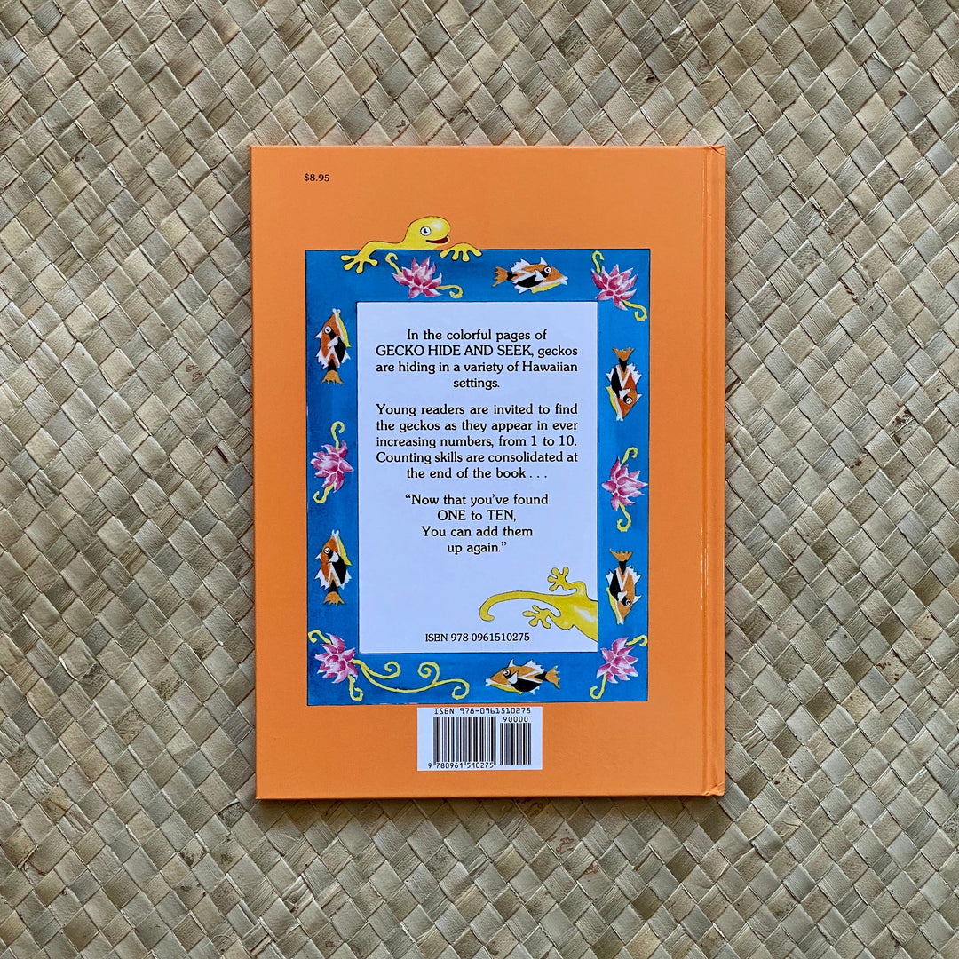 Hardcover book with illustrated back cover, poem text, and barcode