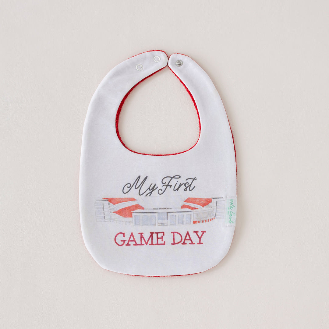 My First Game Day - Arkansas Organic Cotton Baby Bib
