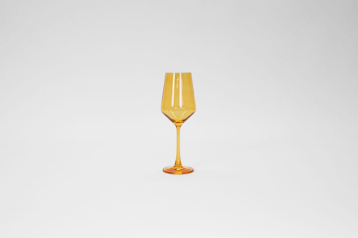 Sunshine Yellow -  Stemless Colored Wine Glass