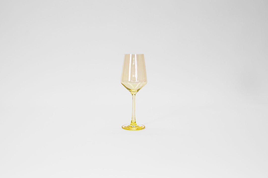 Lemon Drop Yellow- Stemless Colored Wine Glass