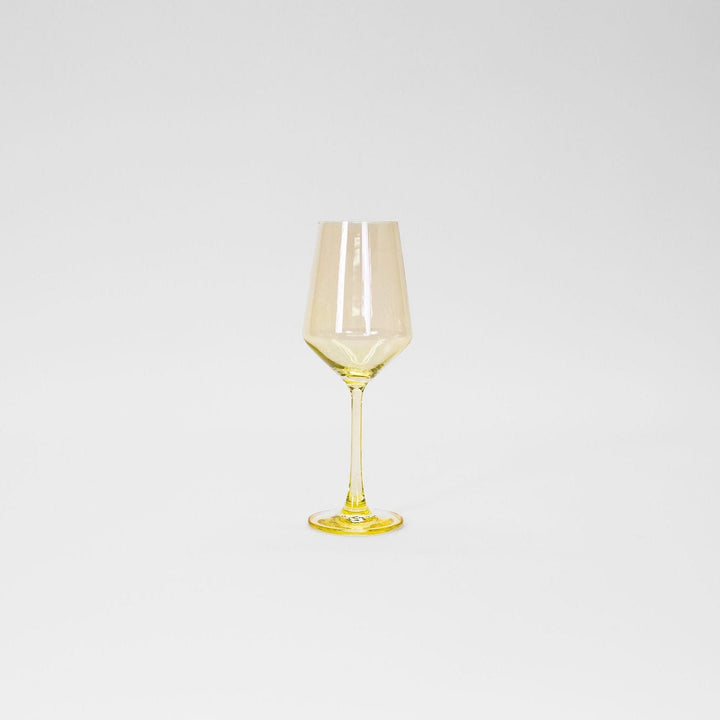 Lemon Drop - Colored Wine Glass