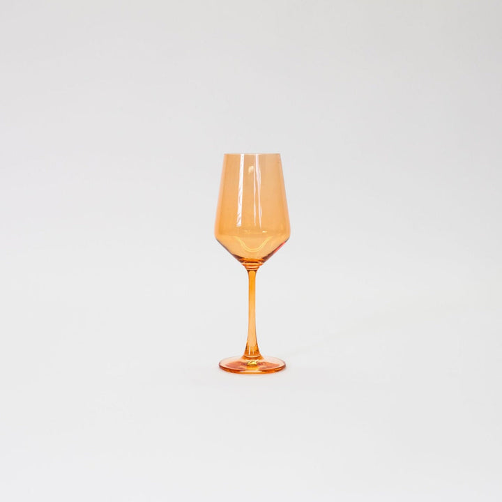 Creamsicle - Colored Wine Glass