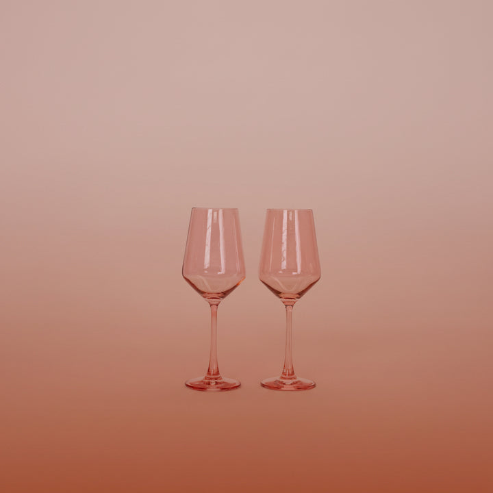Tickle Me Pink - Colored Wine Glass