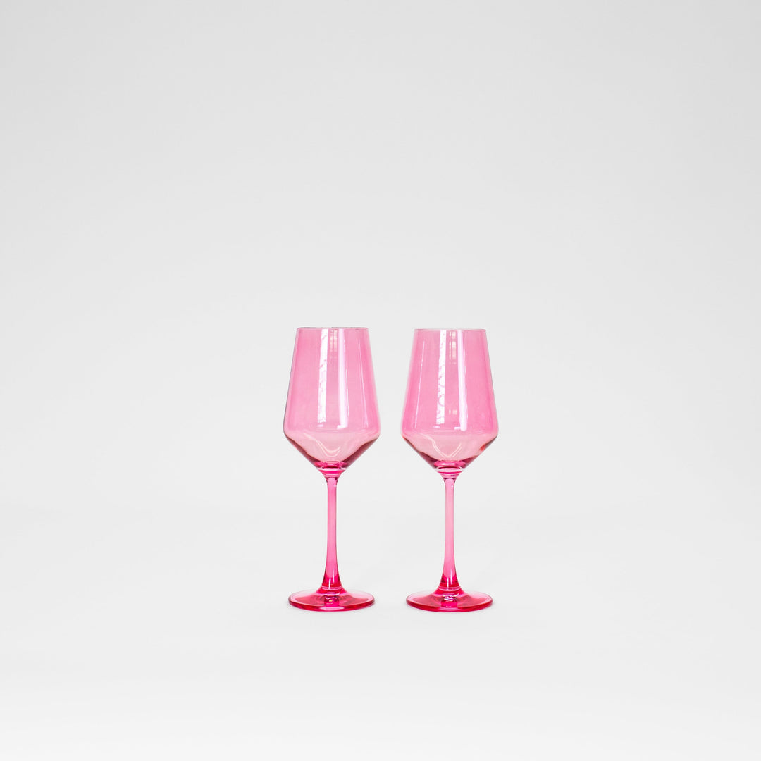 Bubblegum Pink - Colored Wine Glass