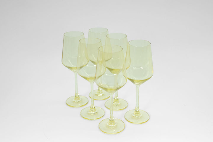 Lemon Drop Yellow- Stemless Colored Wine Glass