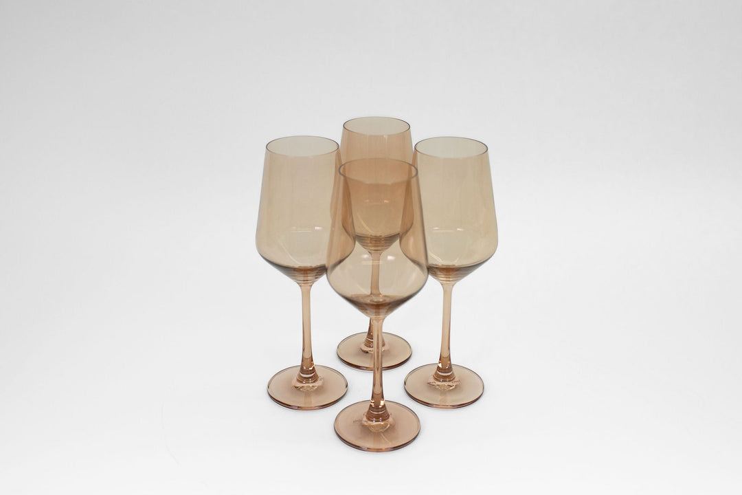 Brown Sugar - Stemless Colored Wine Glass