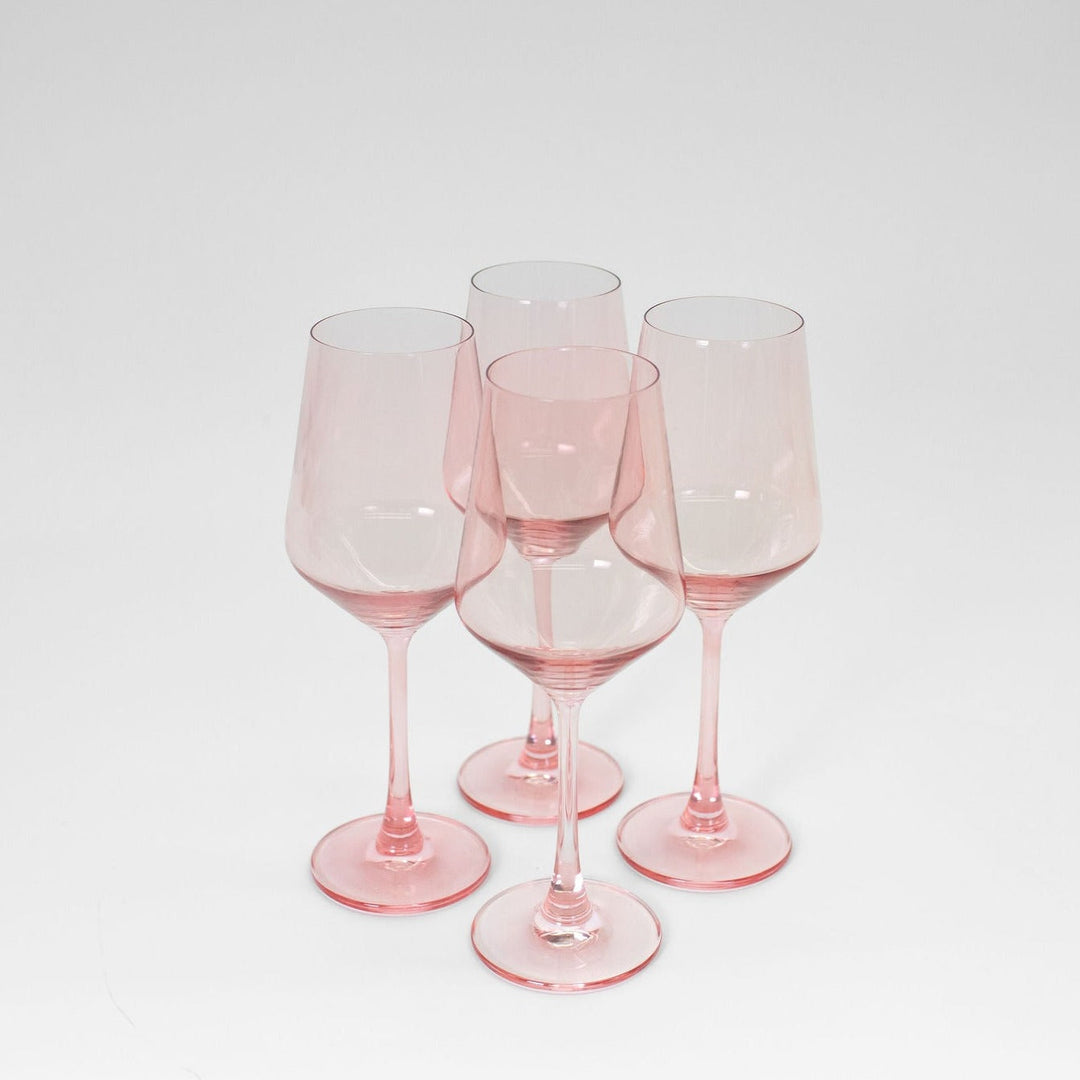 Tickle Me Pink - Colored Wine Glass